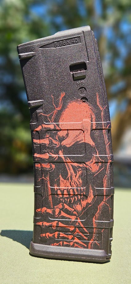 Red Peeking Skull